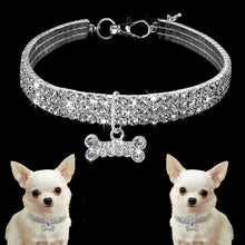 Load image into Gallery viewer, Bling Crystal Dog Collar Diamond Puppy
