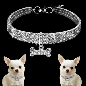 Bling Crystal Dog Collar Diamond Puppy