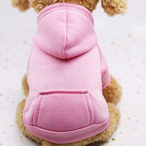 Solid Dog Hoodies Pet Clothes for Small Dogs