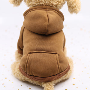 Solid Dog Hoodies Pet Clothes for Small Dogs