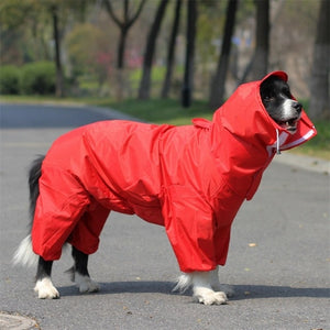 Large Dog Raincoat Clothes Waterproof